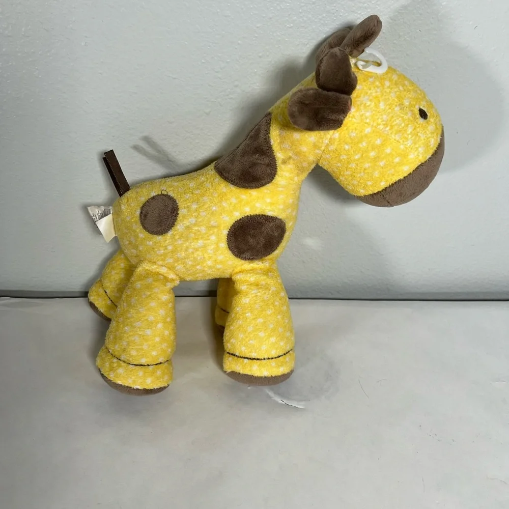 Carters musical Yellow and Brown Plush Giraffe‎